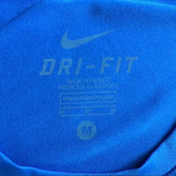 Nike Dri-Fit Blue Short Sleeve Running Shirt - Picture 5 of 5