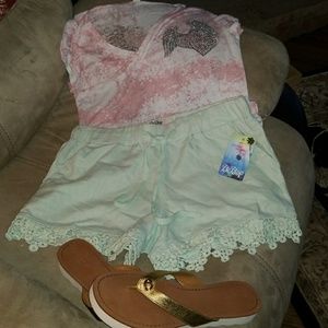 Be Bop Junior Sea Green shorts