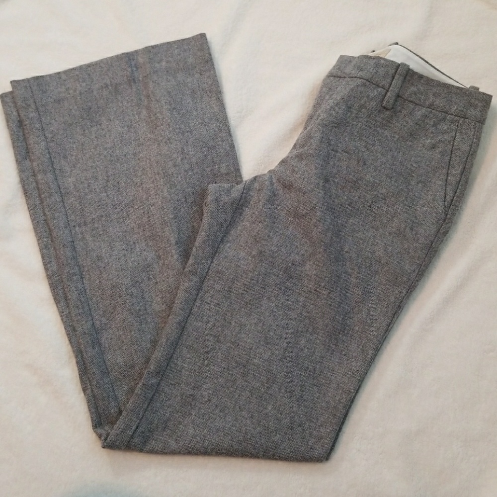 NWT Gap Herringbone Tweed Straight Fit Trousers