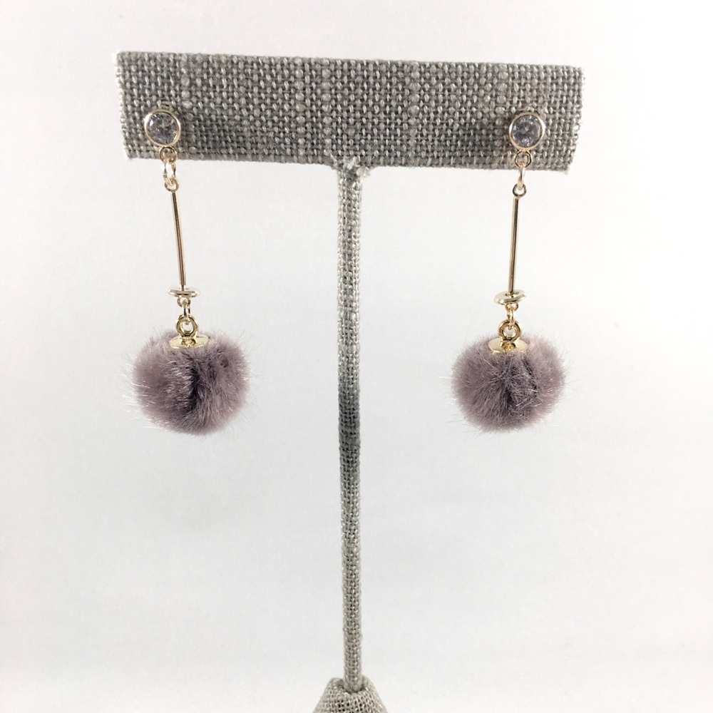 Mink Fur Earring