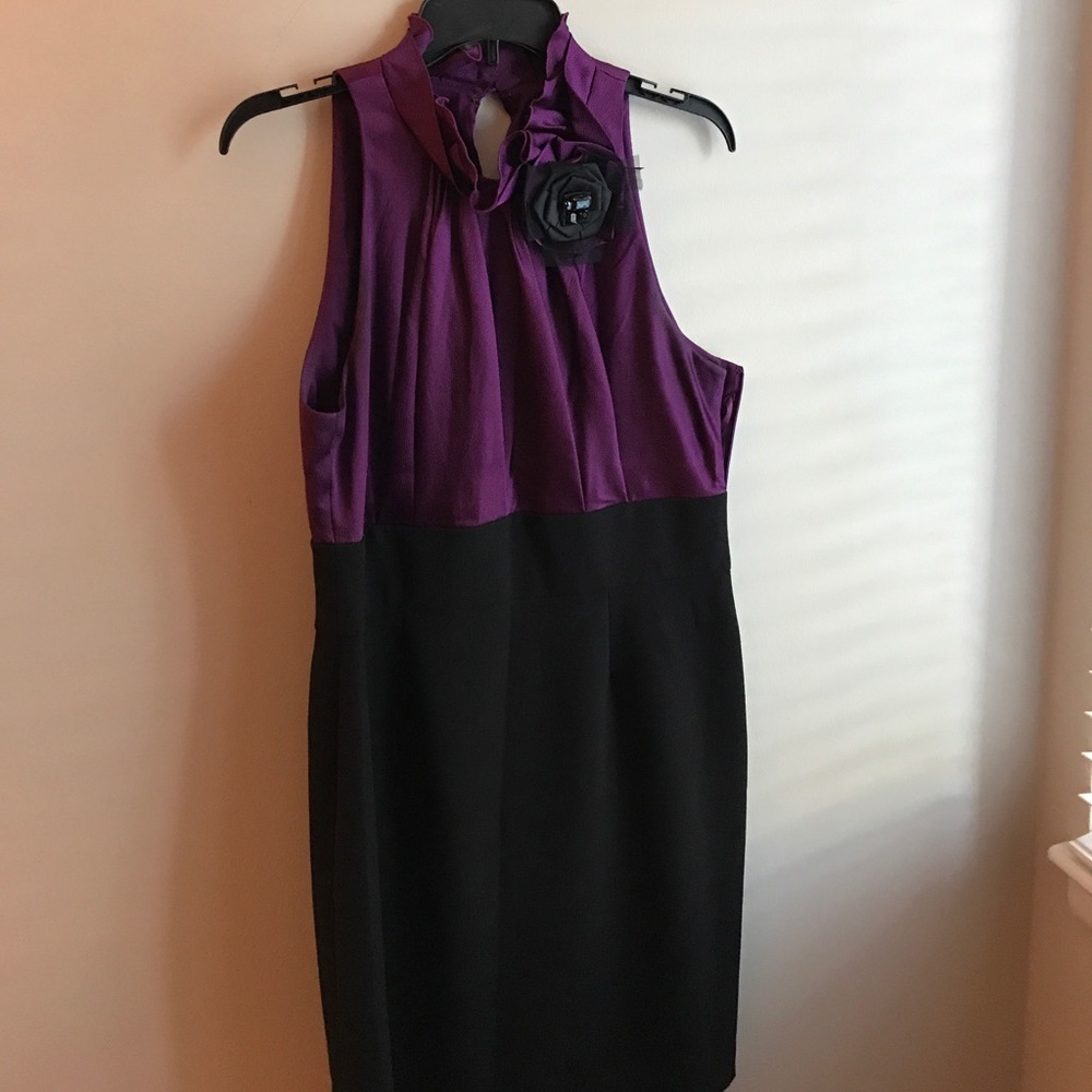 Purple and Black Formal Dress