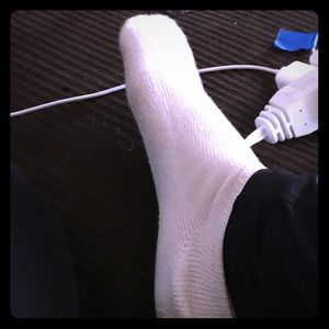 My sock but just one