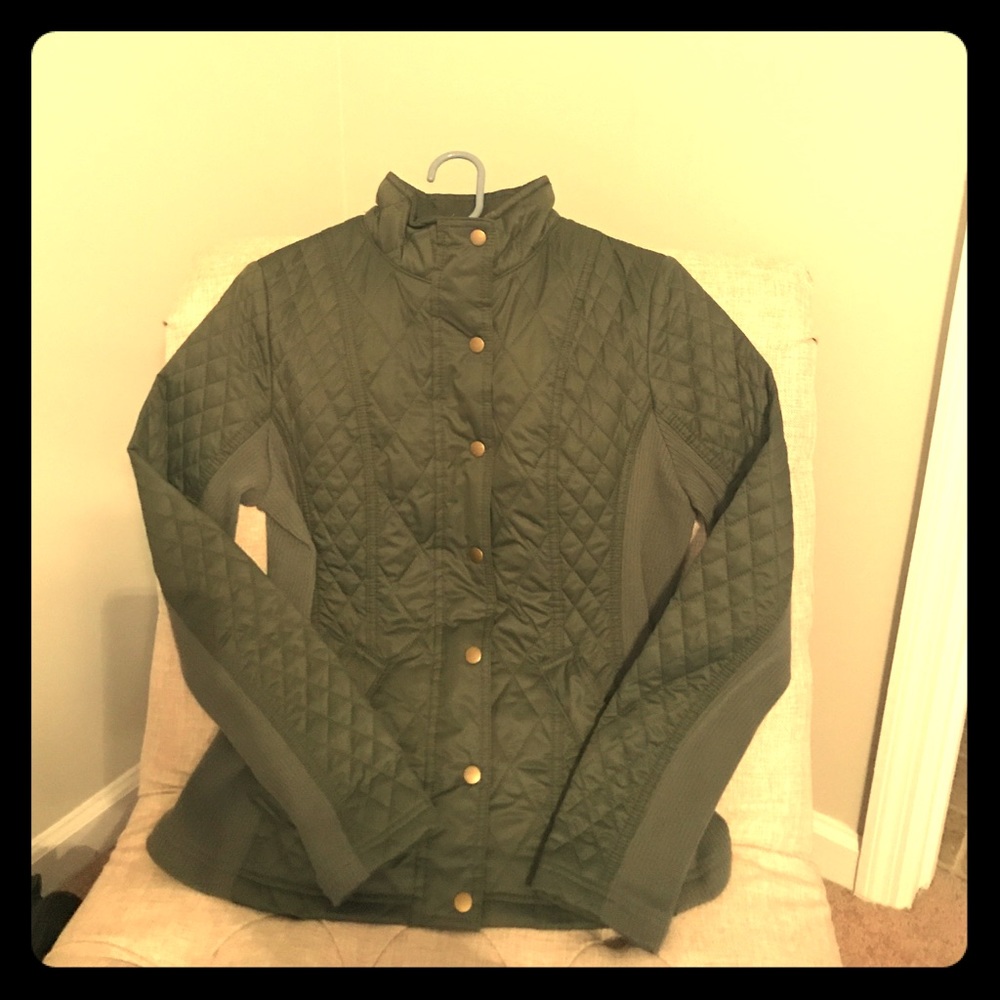 Hunter Green Quilted Jacket