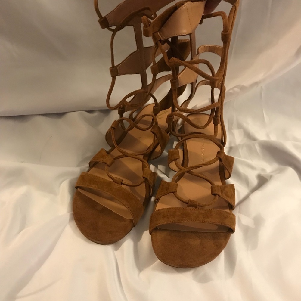 Gladiator suede sandals