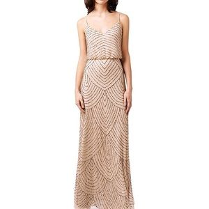 Adrianna Papell Art deco beaded dress