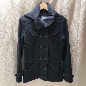 Hurley Double Breasted Fleece Hooded Jacket