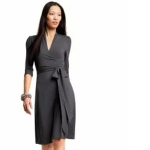 Banana Republic Heather Grey Wrap Dress