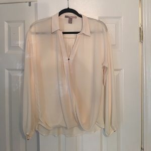 Forever 21 cream blouse
