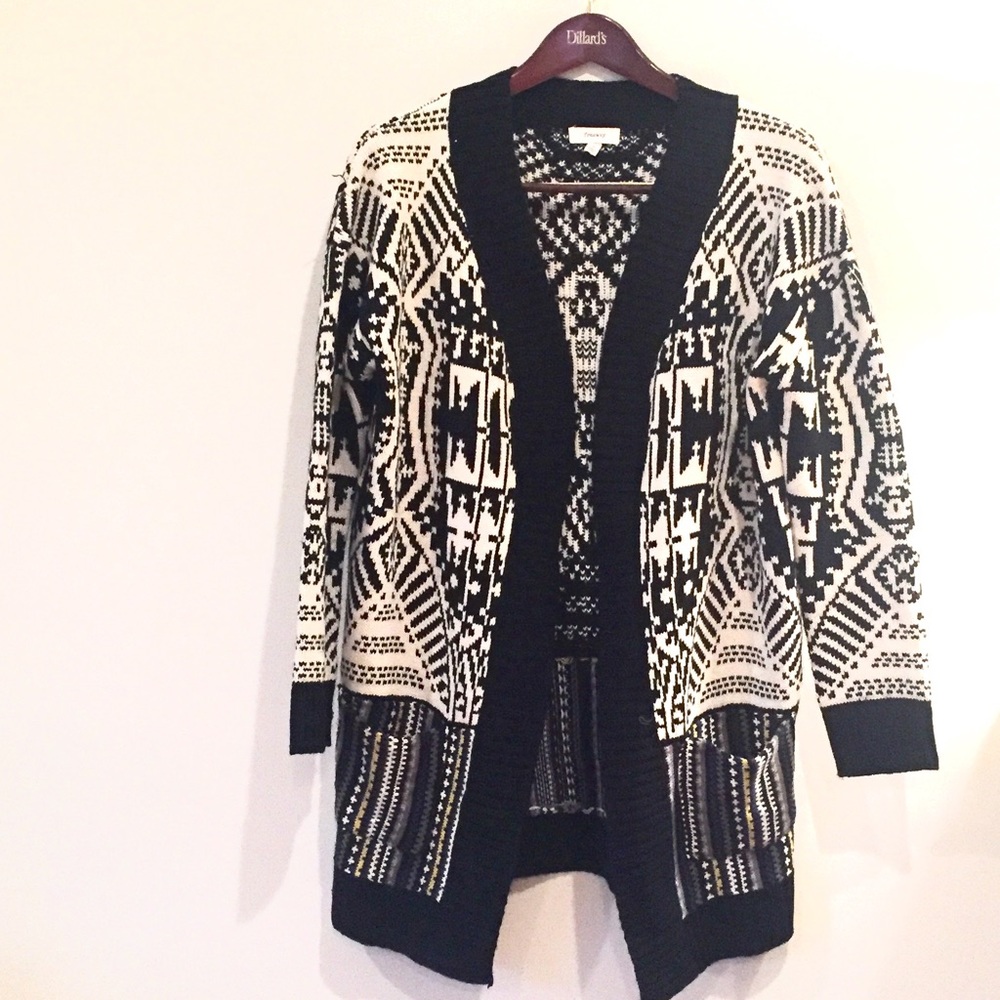 Oversized boho long cardigan