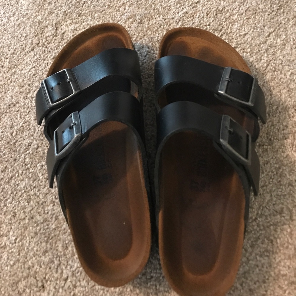 Black soft bed Birkenstocks