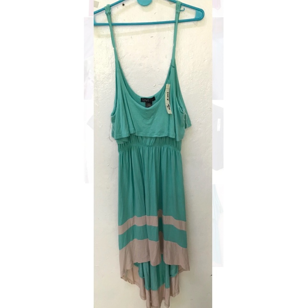 Casual dress 👗 blue/cream ✨