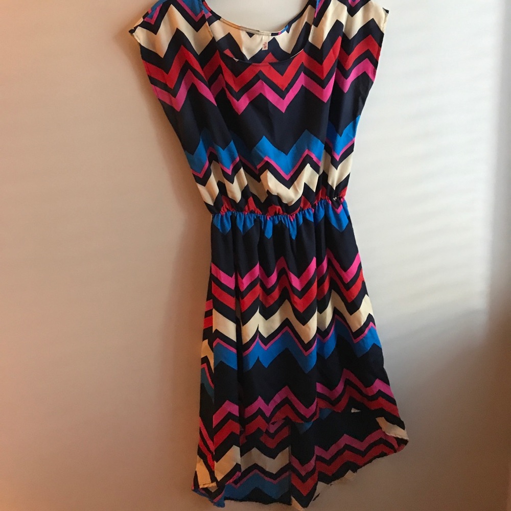 Local Boutique Hi-Lo Chevron Dress