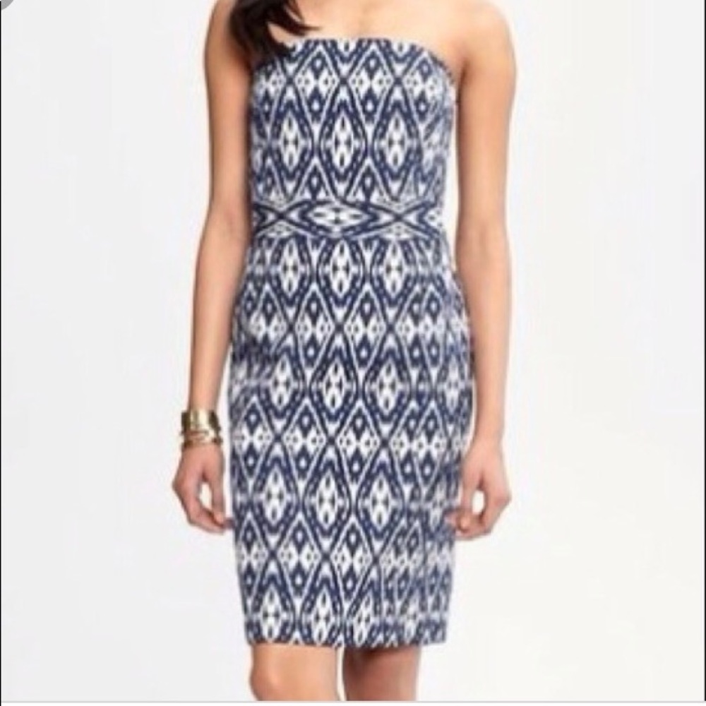 Banana Republic Ikat Strapless Dress