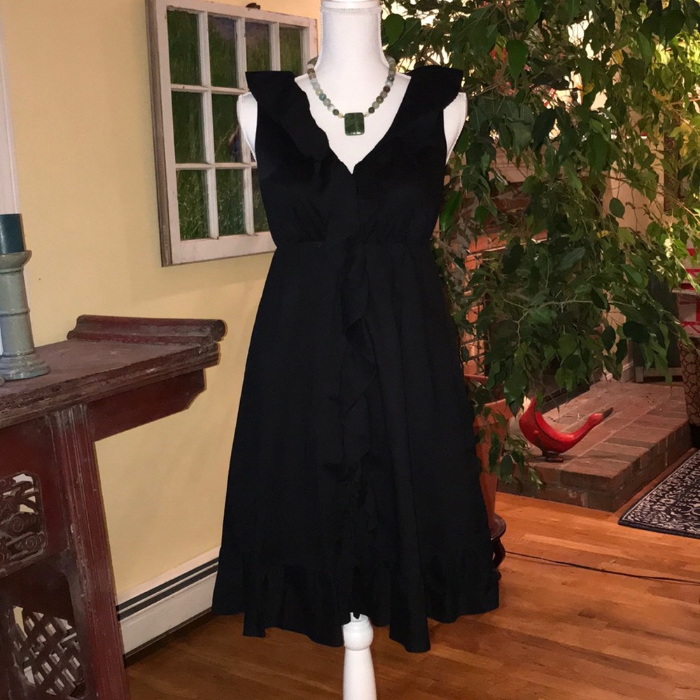 Gap Black sleeveless cotton dress