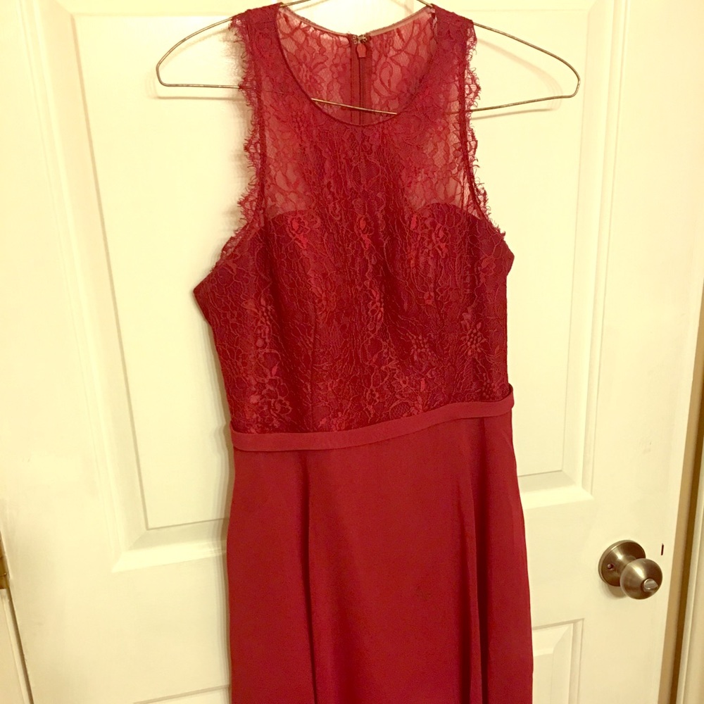 Lace top dress