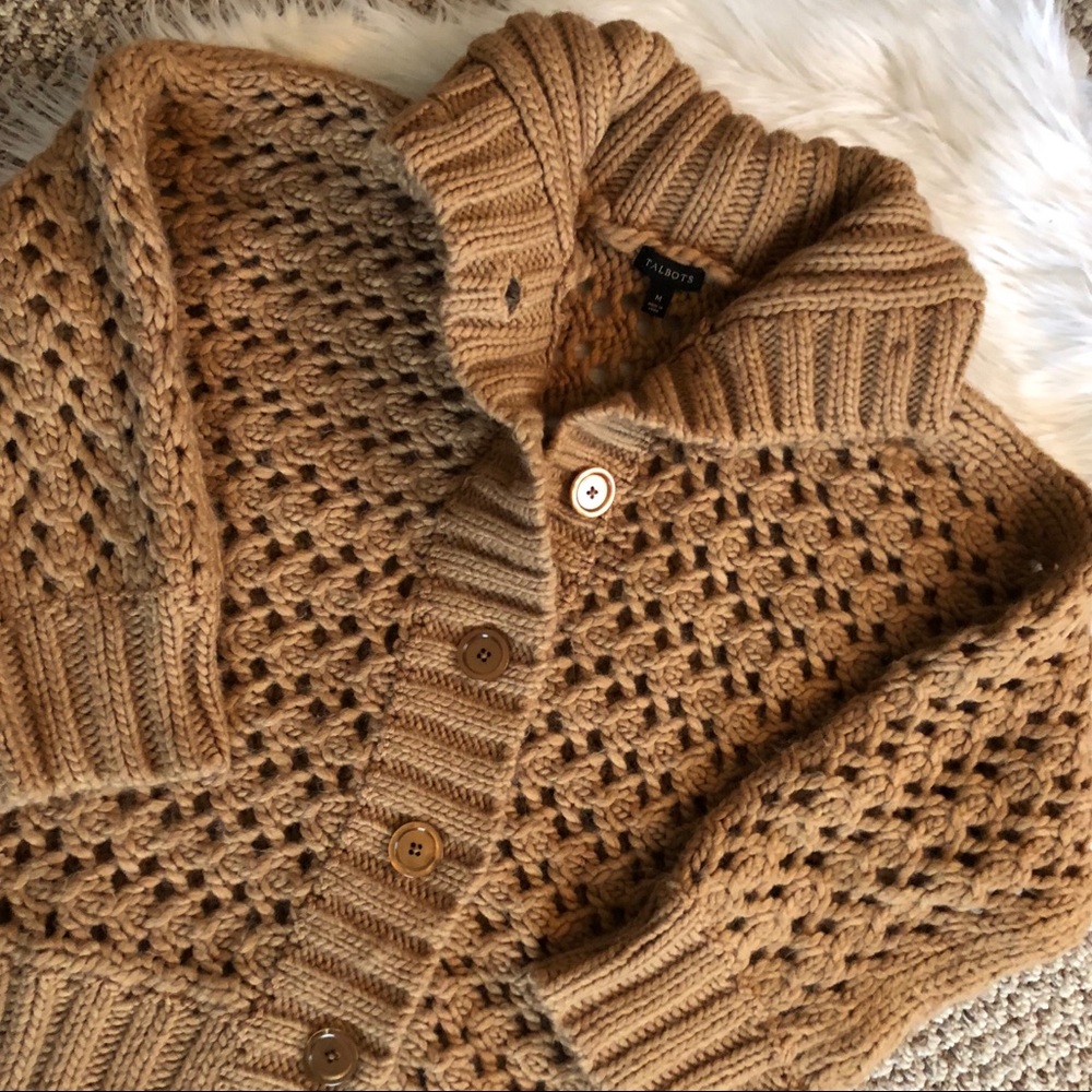 Talbots wool chunky knit sweater