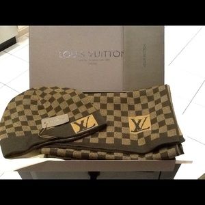 Louis Vuitton Hat and Scarf Set (read below)