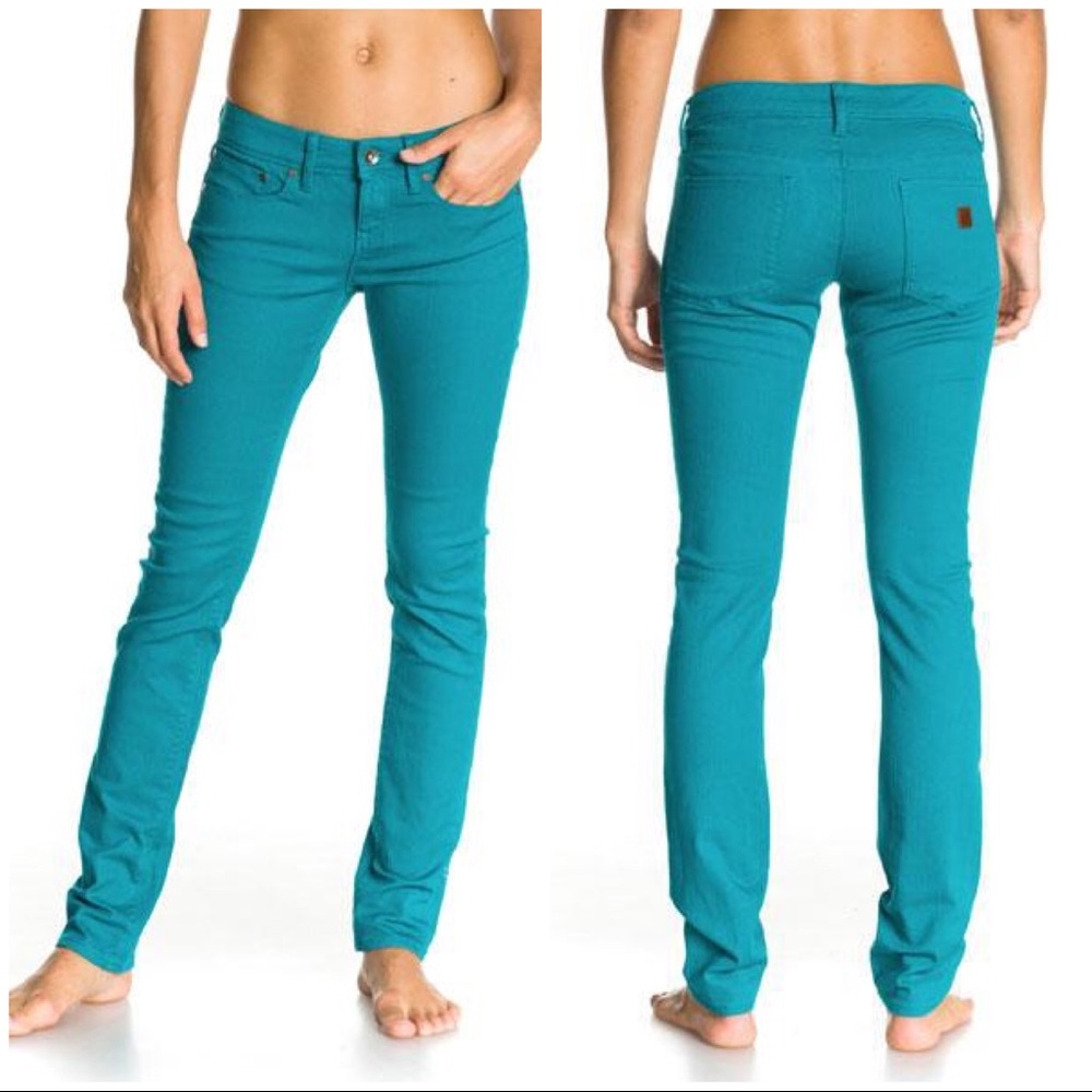 Roxy Turquoise Suntrippers Skinny Jeans