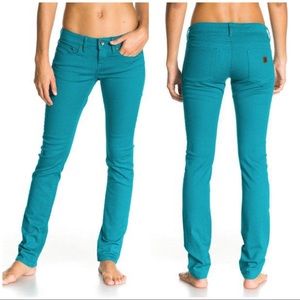 Roxy Turquoise Suntrippers Skinny Jeans