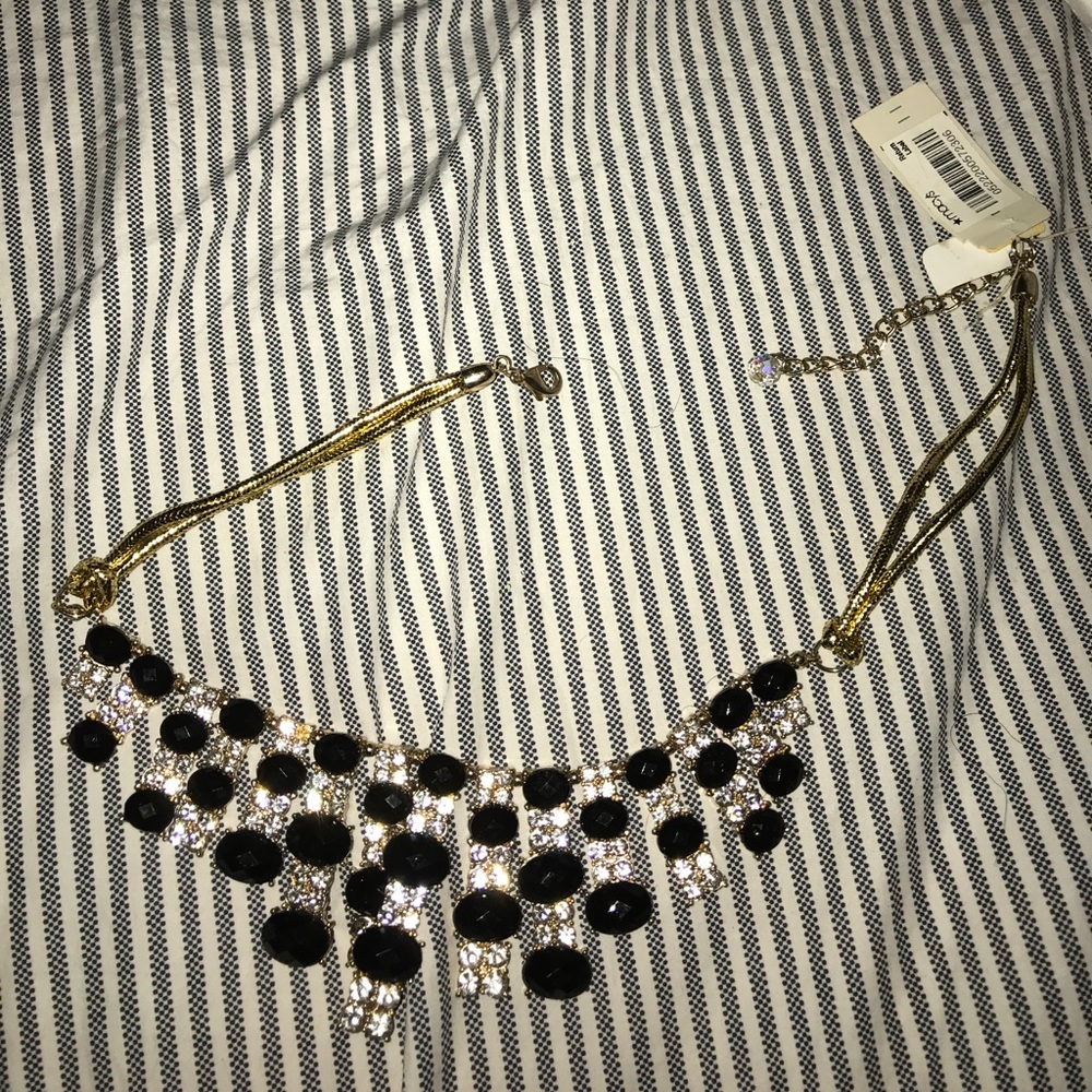 Black and Diamond necklace