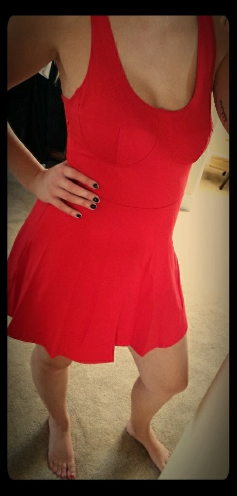 Red sundress