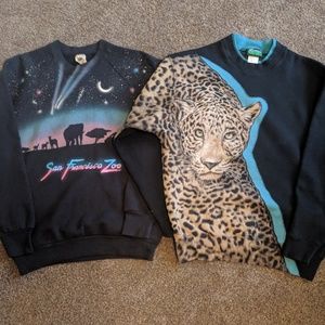 Bundle of 2 vintage crewneck sweatshirts