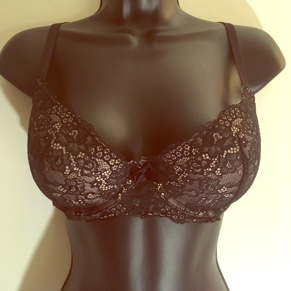 Gilligan & O' Malley 36 D Black Lace Push-up