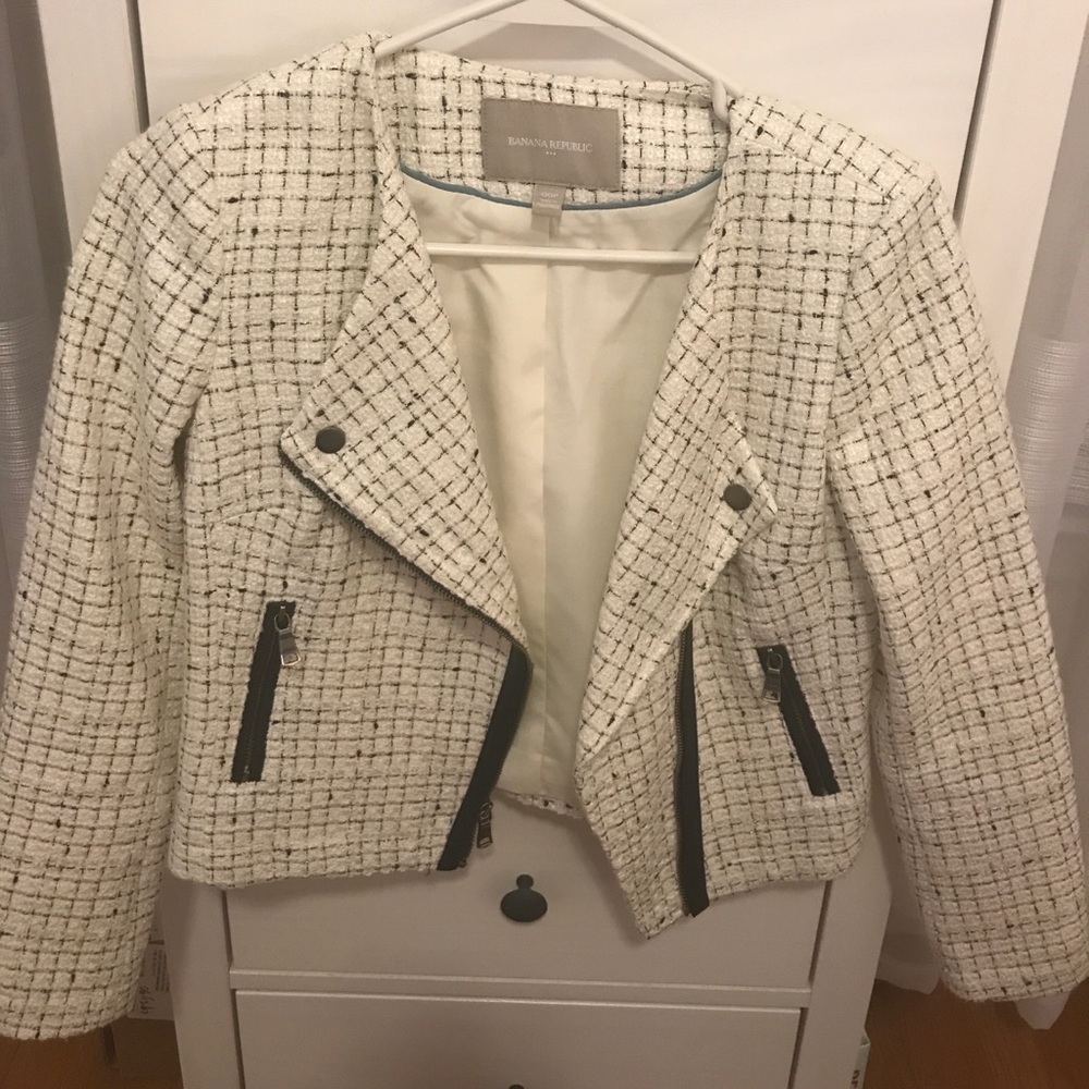 Banana republic tweed blazer