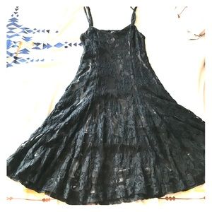 Lucca Couture black lace overlay dress