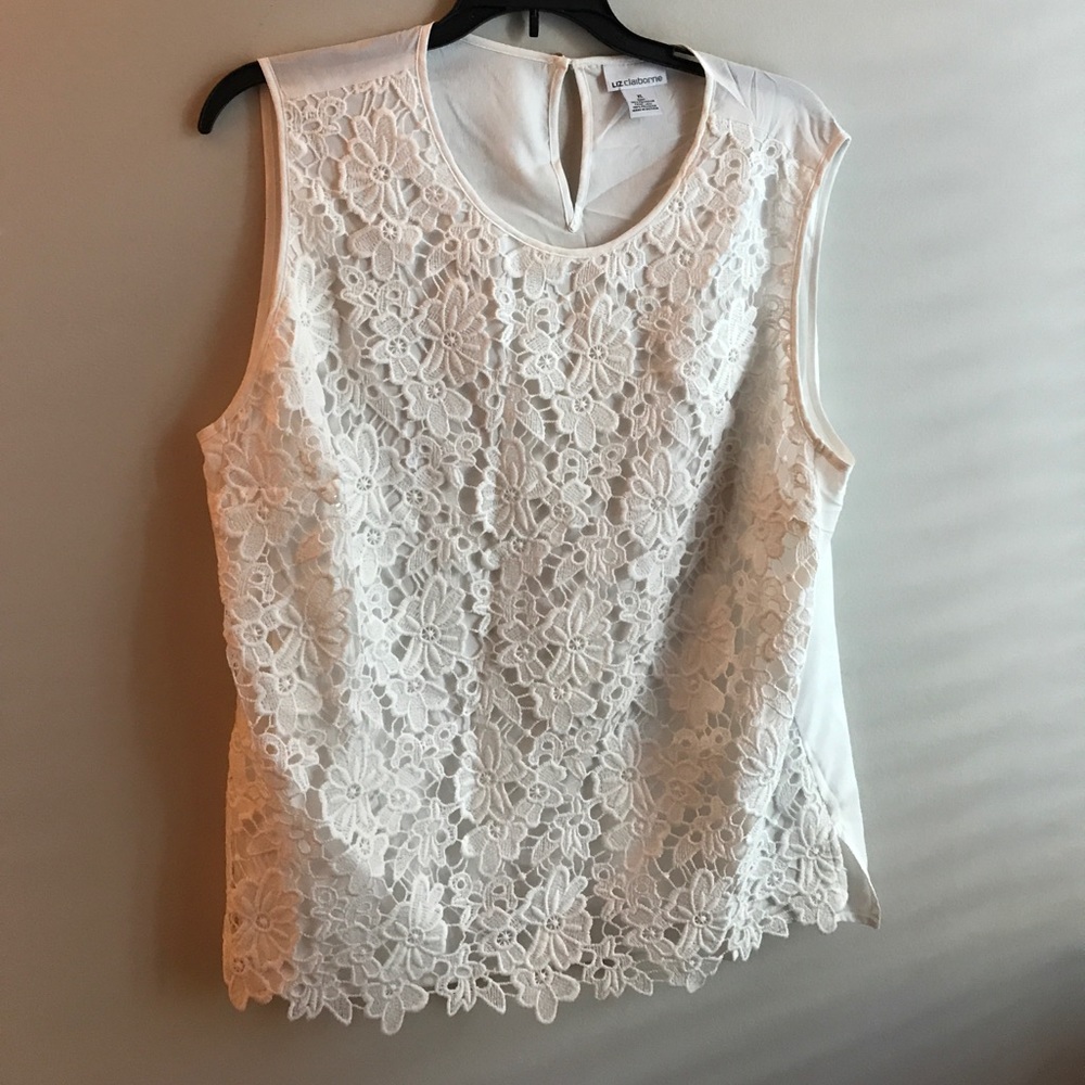 Eyelet White Dress Top