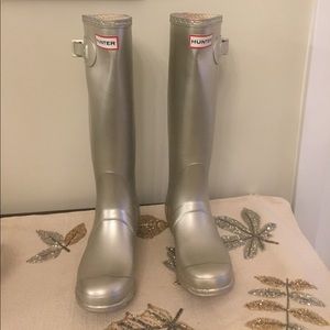 Silver Hunter Rain boots!