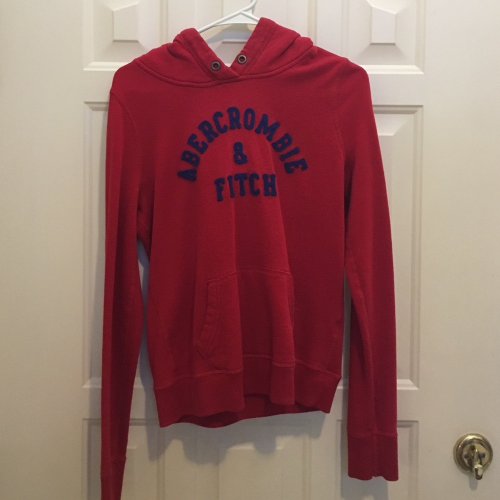 Abercrombie and Fitch Red Hoodie