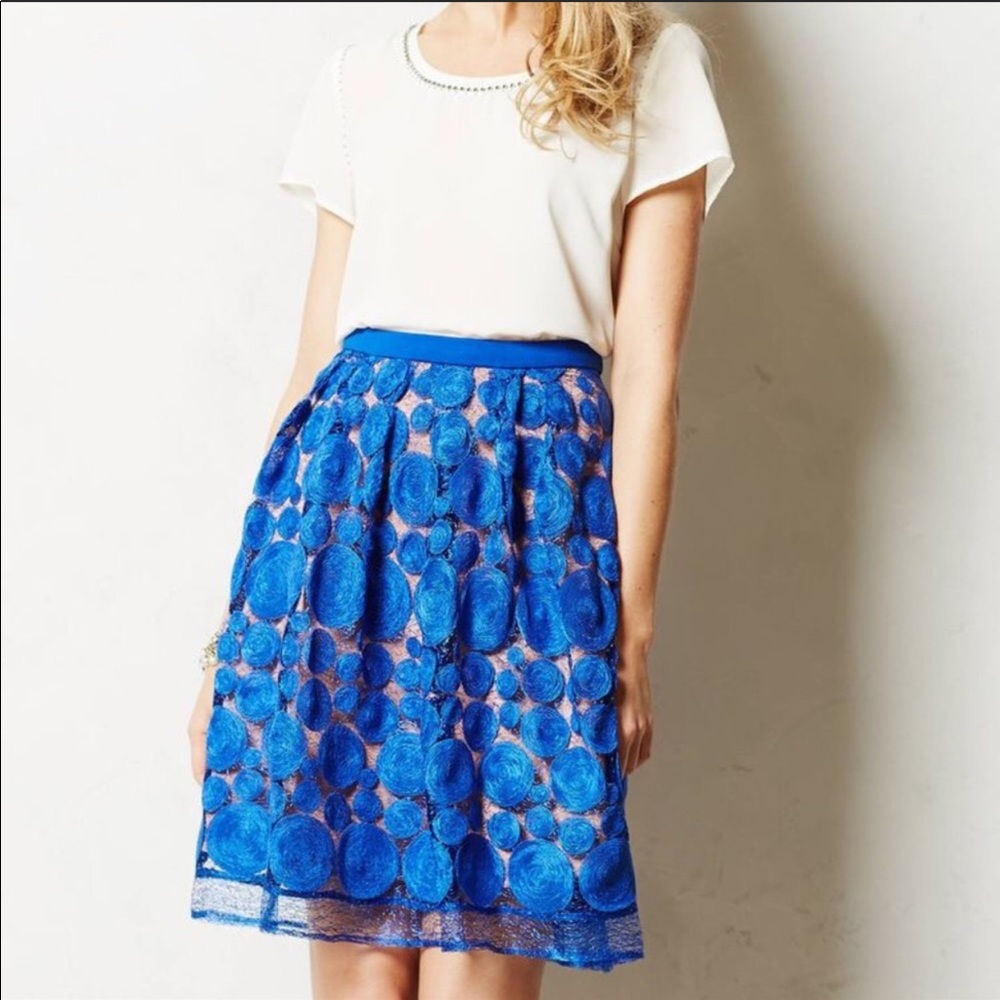 Eva Franco beautiful royal blue skirt