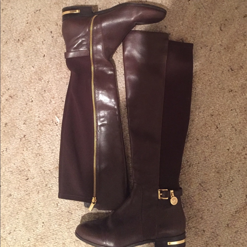 Michael Kors Leather Brown Boots