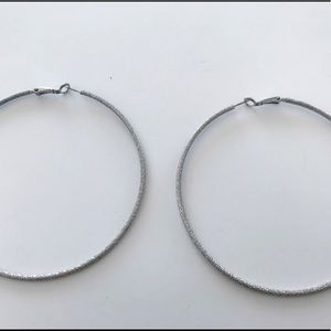 ✅LARGE HOOPS WITH SHIMMER FINISH