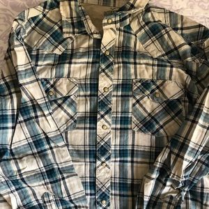 Men's western plaid shirt