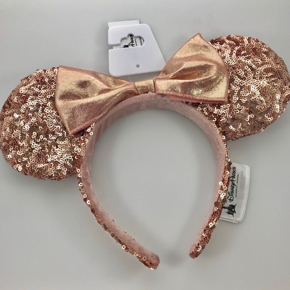 Disney Accessories - Disneyland Rose Gold Minnie Ears Park Exclusive