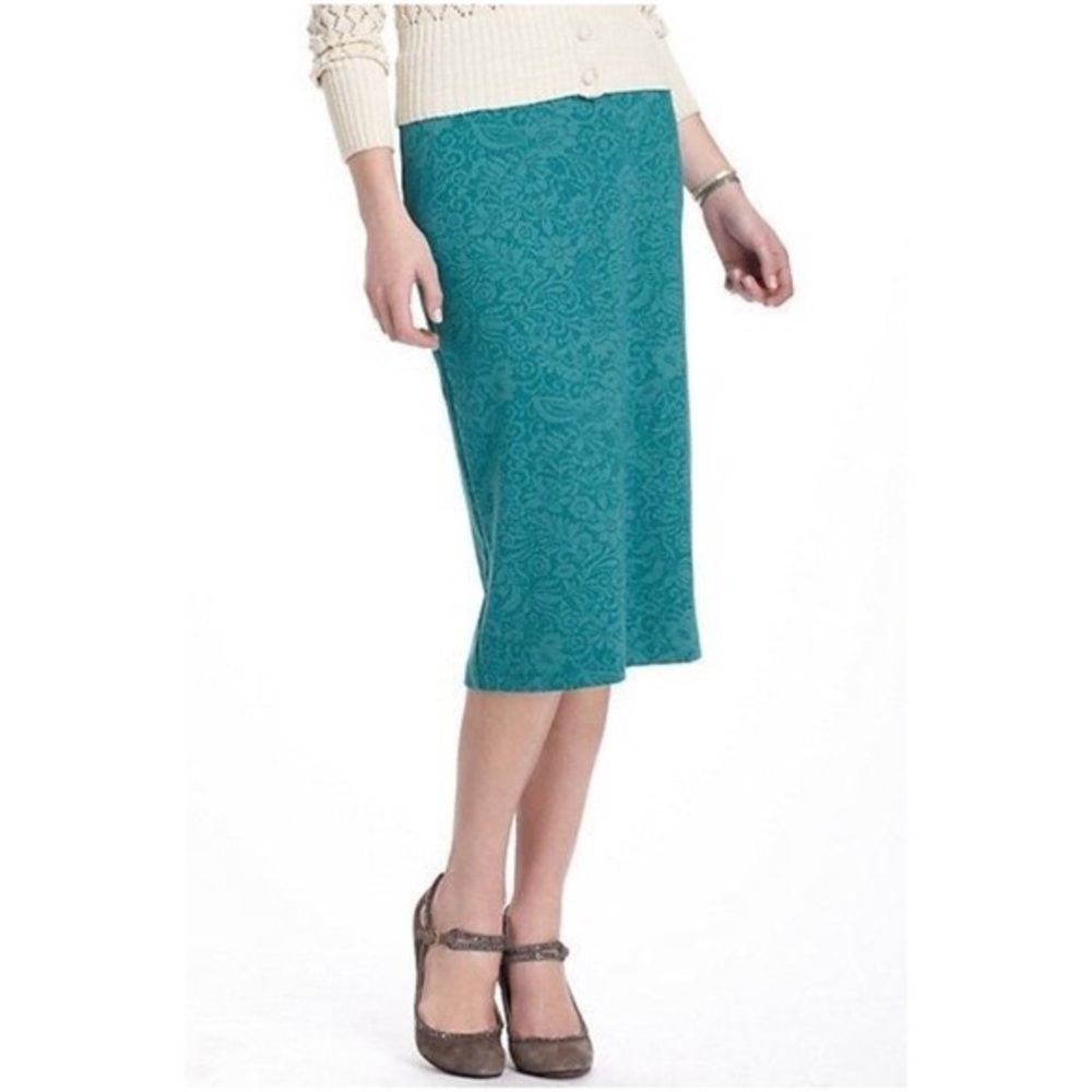EUC Anthropologie Bordeaux Burnout Pencil Skirt -M