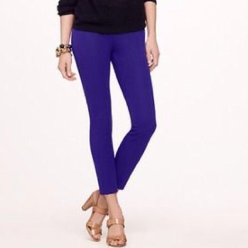 J. Crew Minnie Pants Purple Blue Size 00 EUC