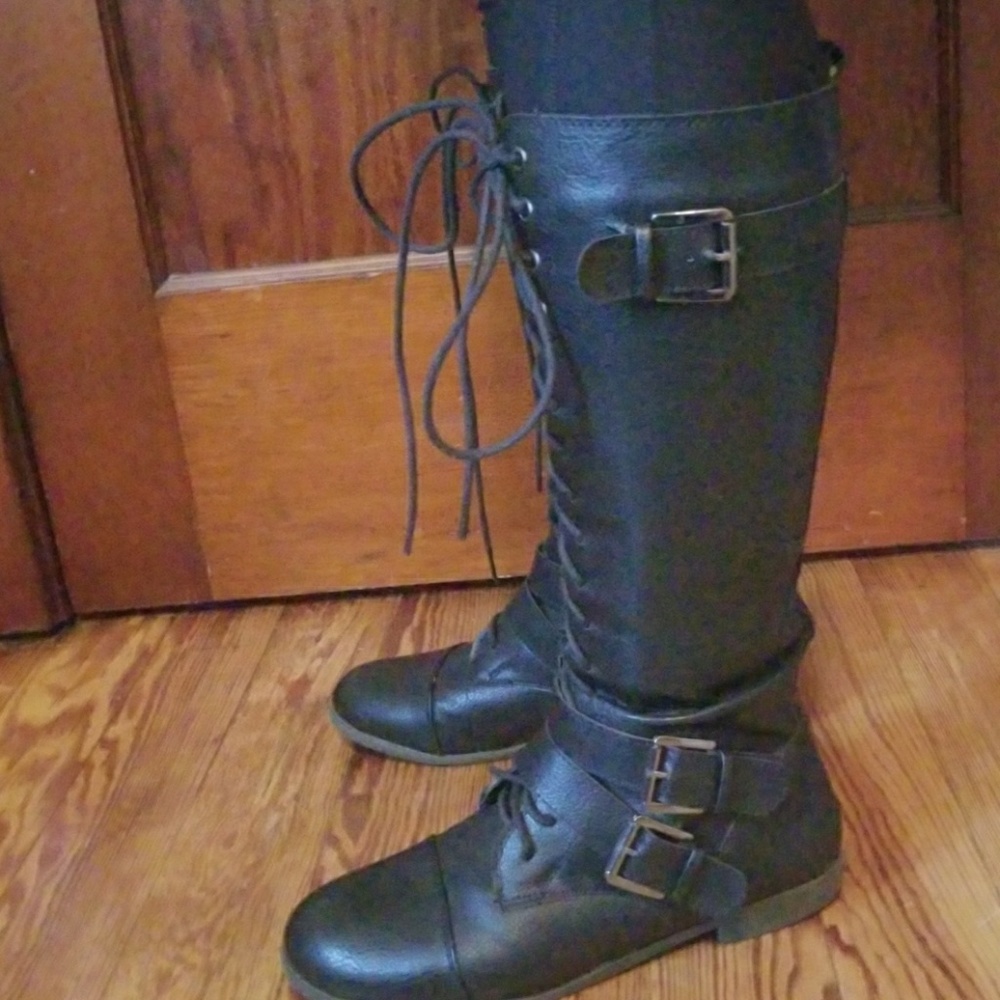 Black boots