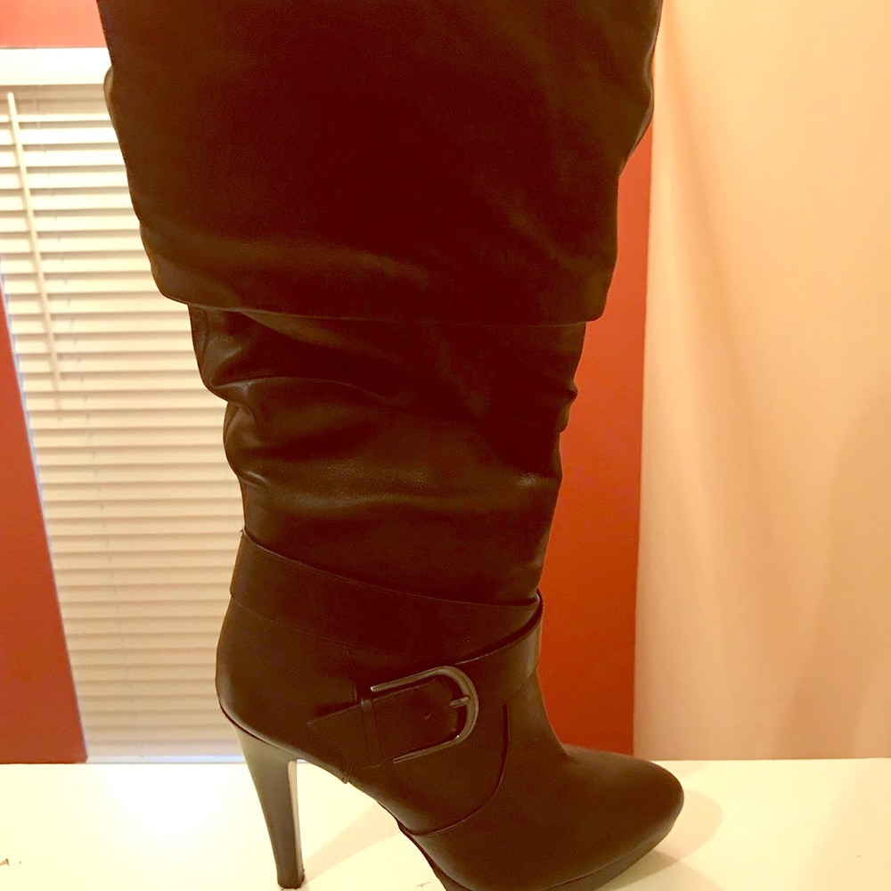 INC Posh leather Platform Boots Size 8.5