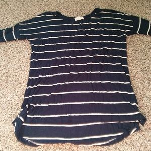Navy/White Striped Shirt