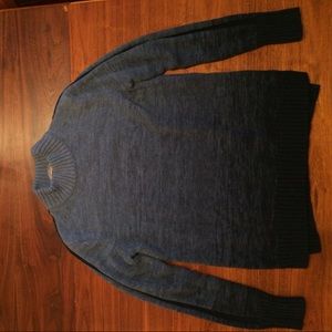 Athleta merino blue ombré sweater in sz medium
