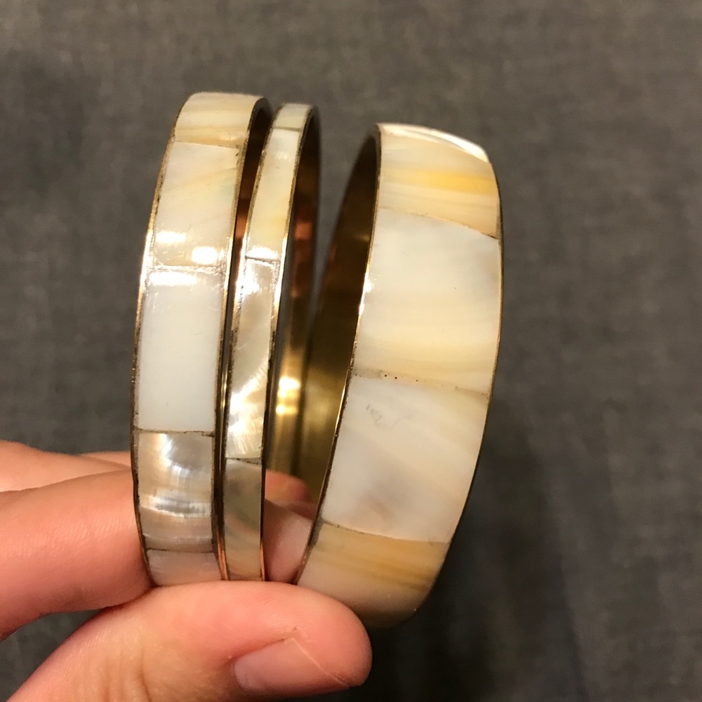 Seashell bangles