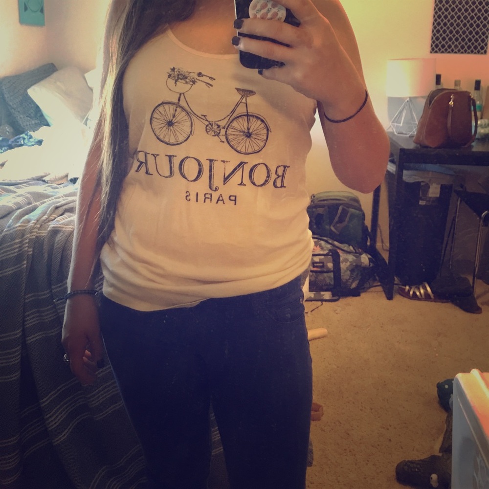Forever 21 Bonjour Tank