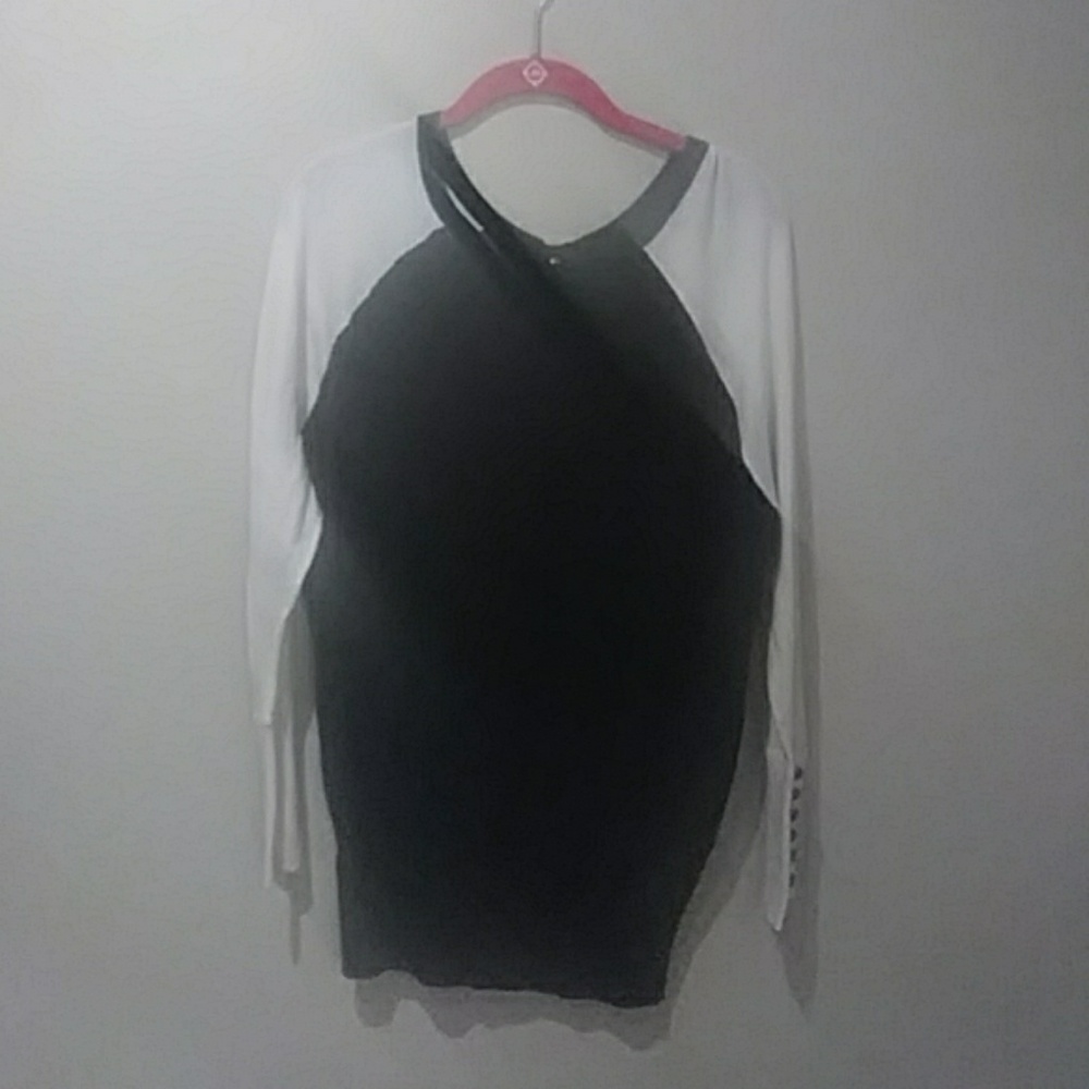 Black and Cream Sweater