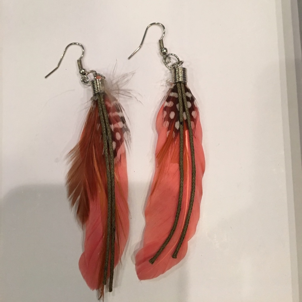 Feather earrings