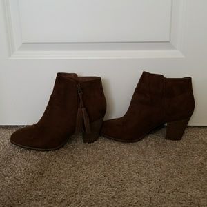 Brown booties