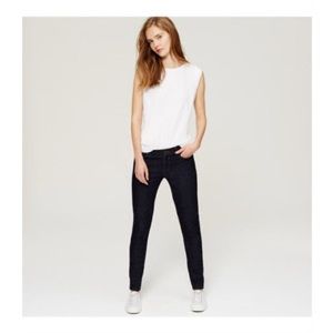 Ann Taylor Loft Petite Dark Wash Skinny Jeans