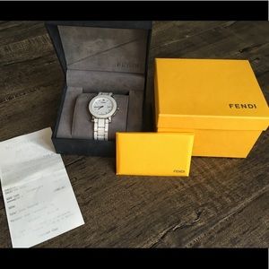 Fendi White ceramic watch